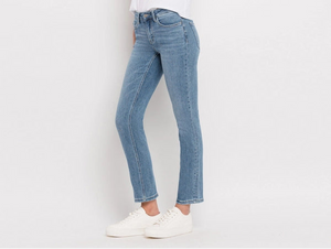 Mid Rise Ankle Slim Comfort Denim