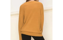 Camel VNeck Sweater