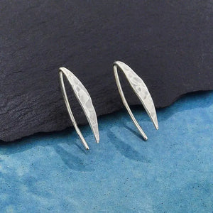 Sterling Silver Hammered Earring
