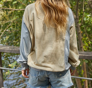 Color Block Loose Fit Top