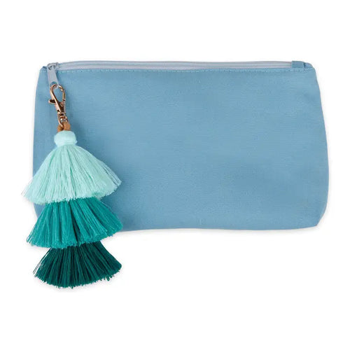 Blue Tassel Pouch