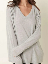 Heather Gray Soft VNeck Top