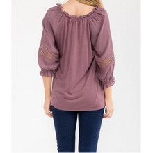 Boho Crochet Peasant Top