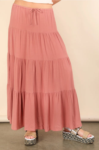 Tiered Midi Skirt