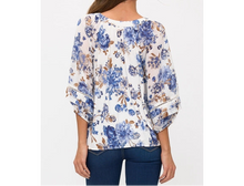 Crochet Mixed Media Floral Top