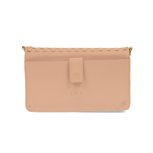 Blush Woven Crossbody Bag