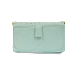 Blush Woven Crossbody Bag