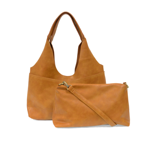 Honey Brown 4-Pocket Hobo Bag