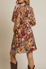 Floral Kimono Sleeve Dress