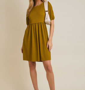 Chartreuse Knit Dress