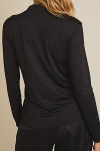Black Bow Long Sleeve Top