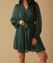 Textured Long Sleeve Dress