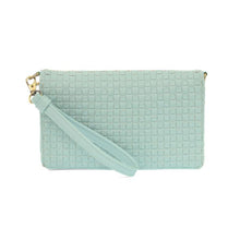 Blush Woven Crossbody Bag
