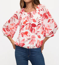 Bubble Hem Peasant Top