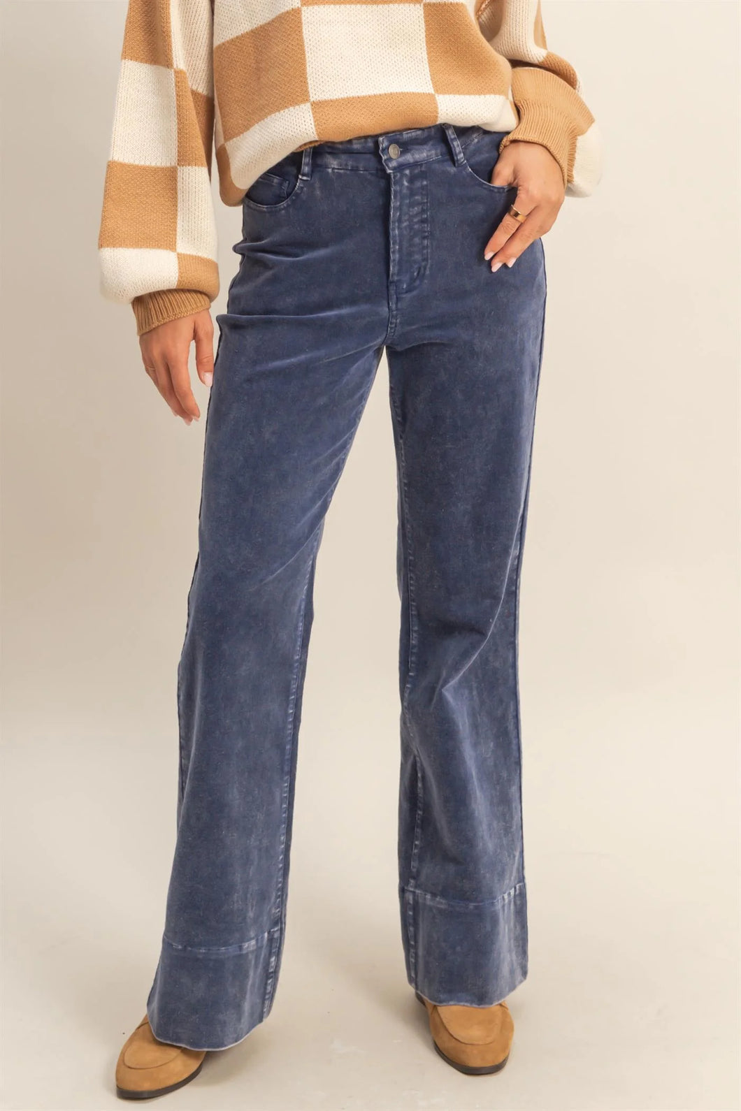 Brushed Flare Pants