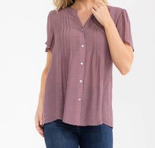Orchid Gauze Pintuck Top