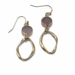 Semi Precious Dangle Earrings