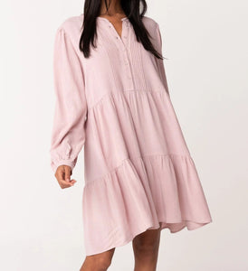 Pink Long Sleeve Dress