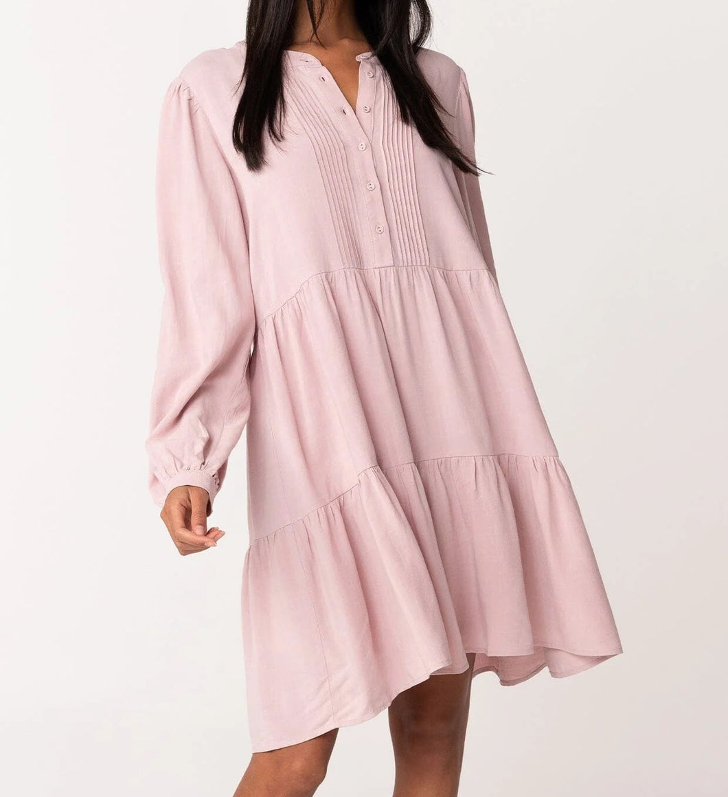 Pink Long Sleeve Dress