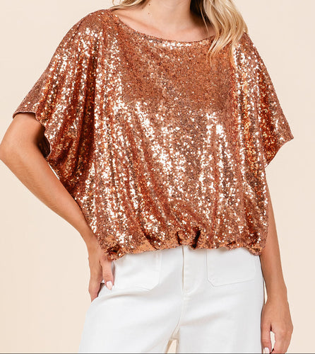 Fab Sequin Knit Top