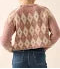 Pink Argyle Print Sweater
