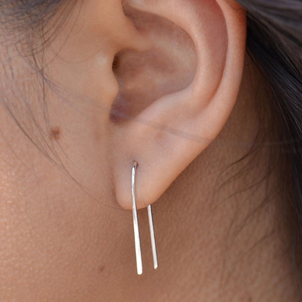 Sterling Silver Wishbone Earrings