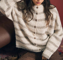 Fuzzy Striped Sweater