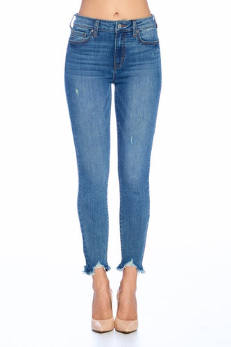 High Rise Skinny Crop Denim